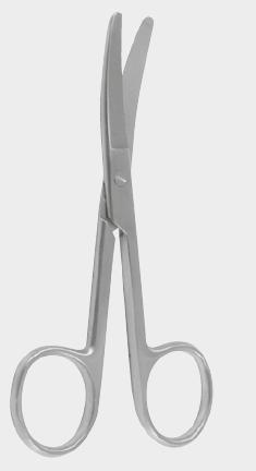 Ножиці вигнуті тупокінцеві 16,5 см (cm)